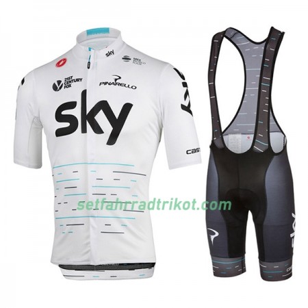 Fahrradbekleidung Radtrikot Kurzarm + Trägershorts 2017 Team Sky Damen N003 